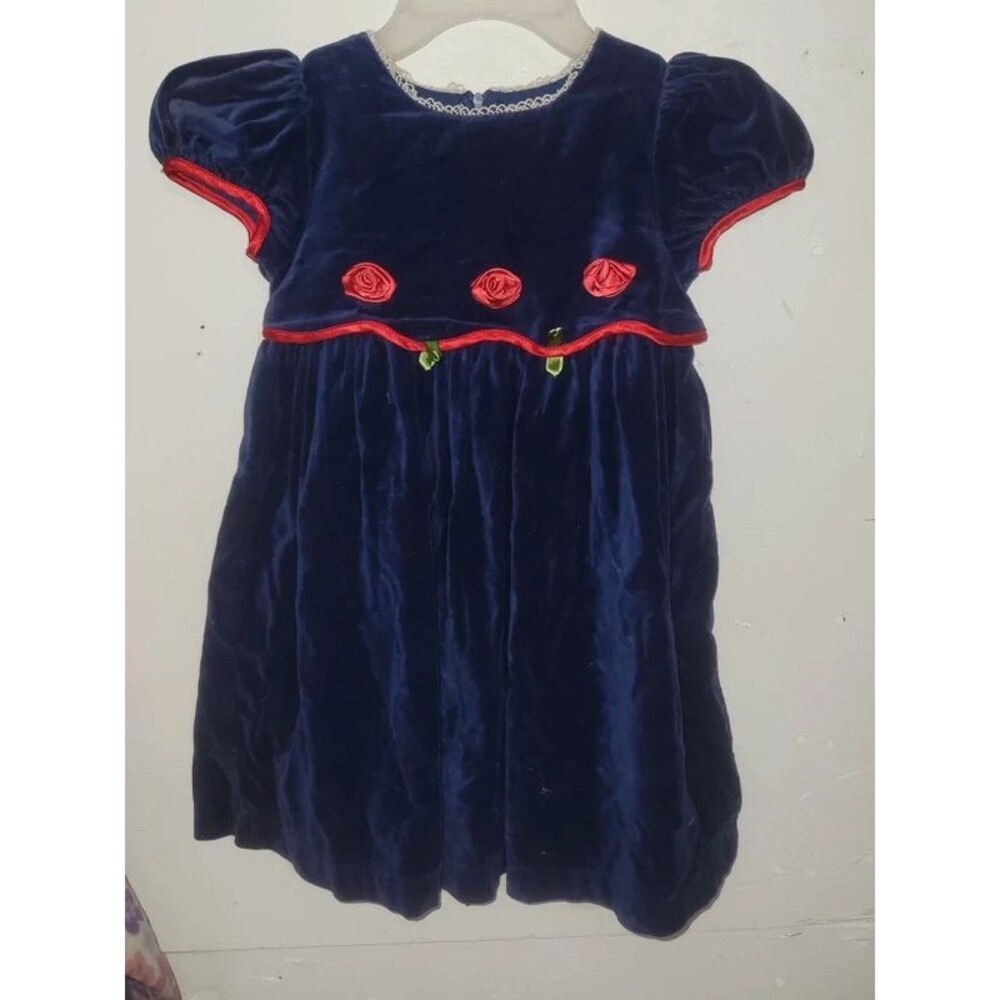 Vintage JCPenney Holiday/Special Occasion Velvet Dress AA57
